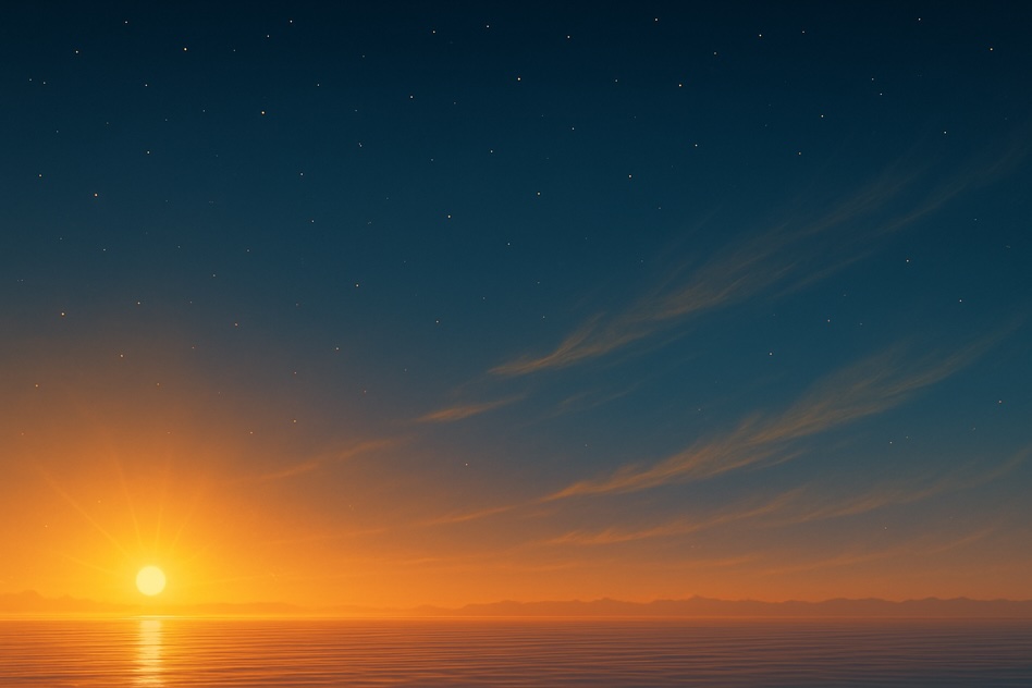 Phase 4 - Cosmic space with stars and sun background